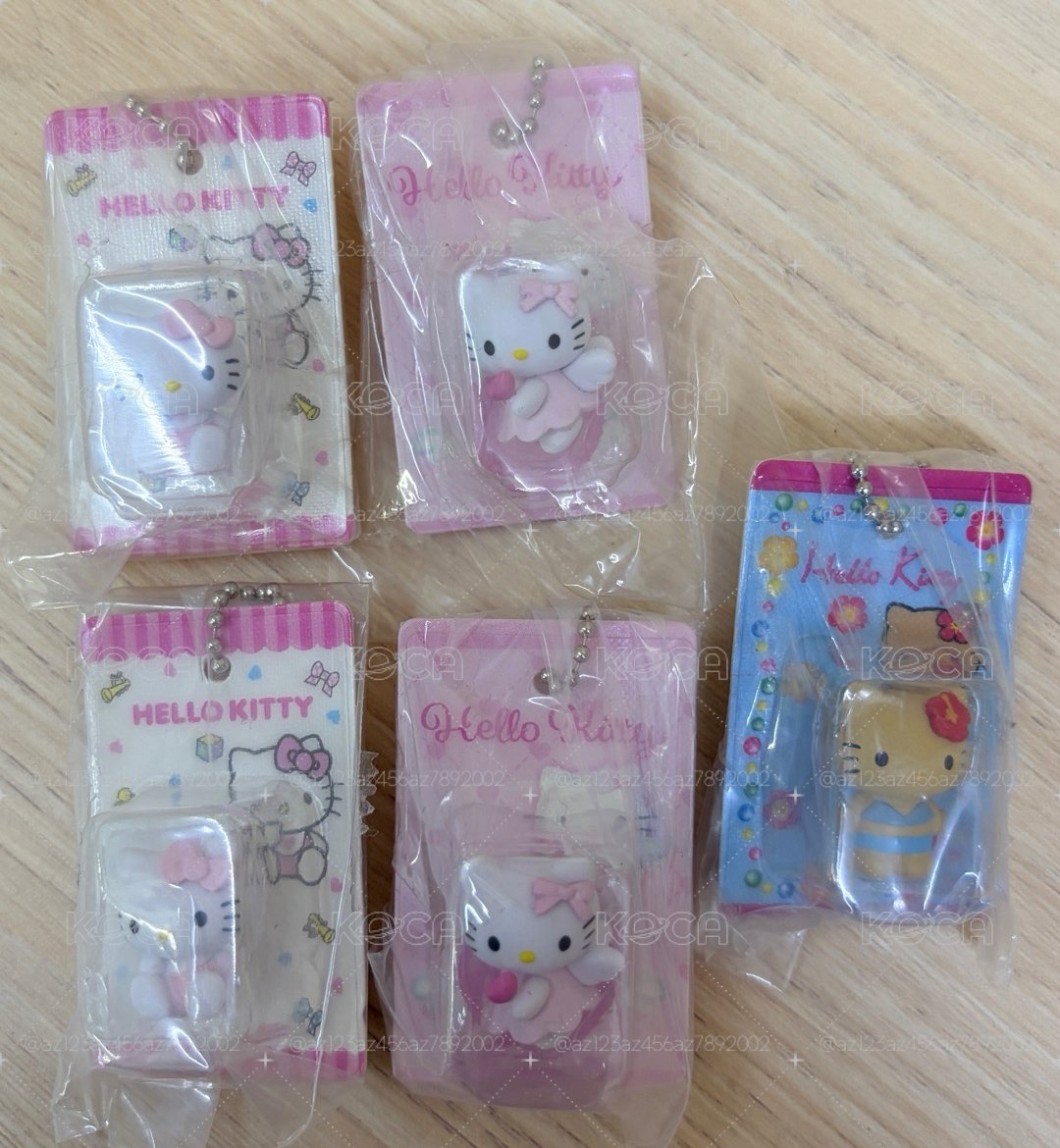 BANDAI 扭蛋 轉蛋 Hello Kitty 吊卡包裝吊飾 凱蒂貓 黑皮