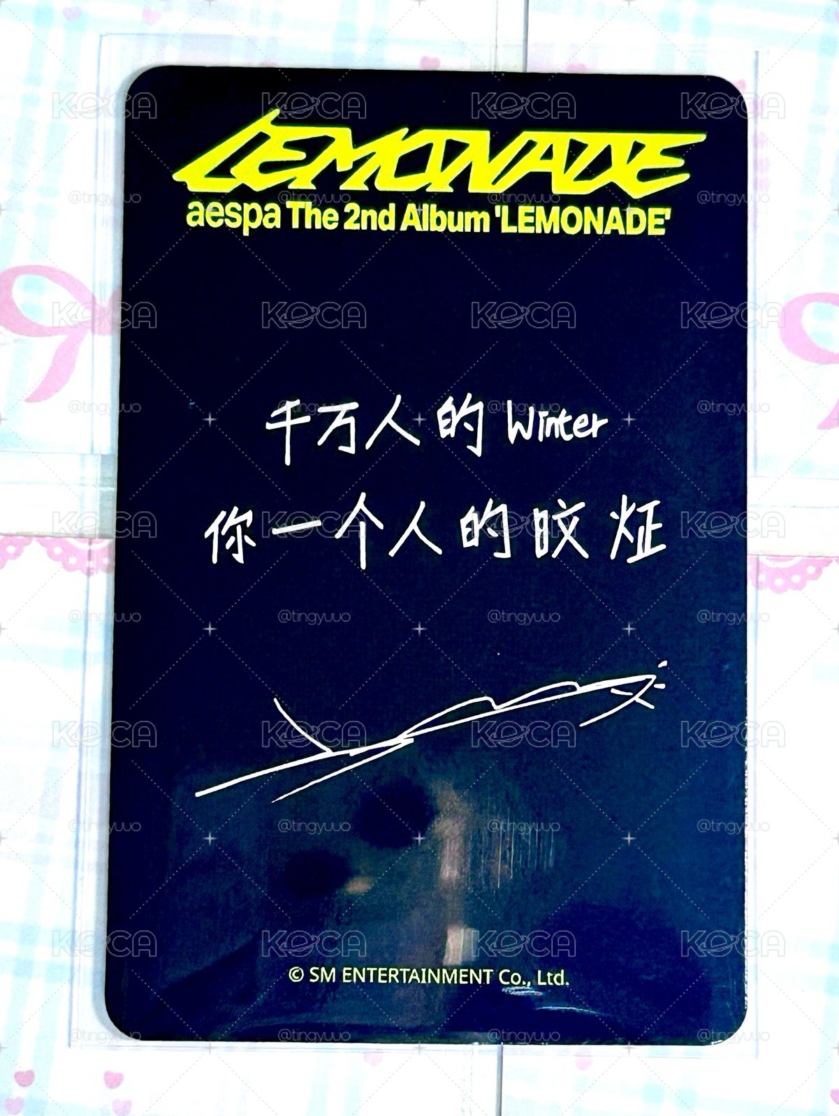 sr捏臉冬 千萬人的winter 你一個人的旼炡