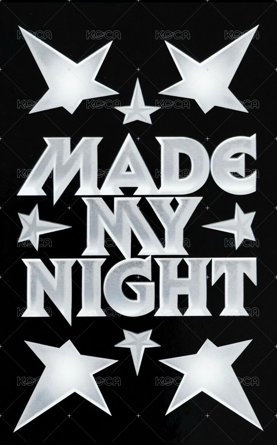Made My Night Album photocard CHEMICAL NIGHT Back