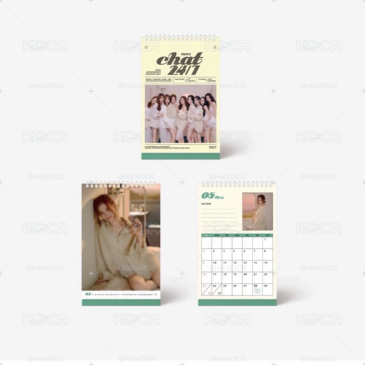 TWICE 2027日本年曆 年曆 + JYP特典