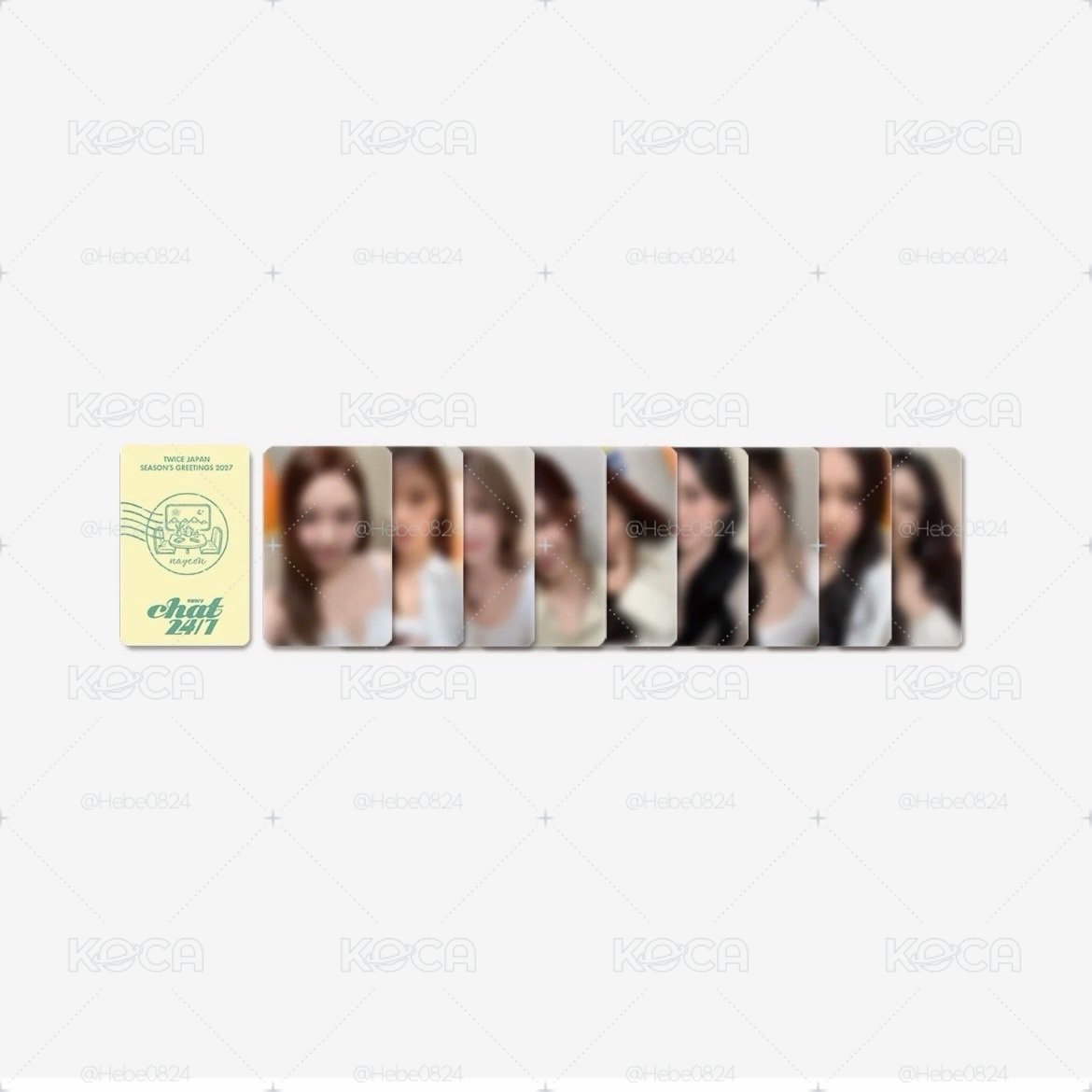 TWICE 2027「CHAT 24/7」日本年曆 年曆 + 塔店通路 特典。集合海報