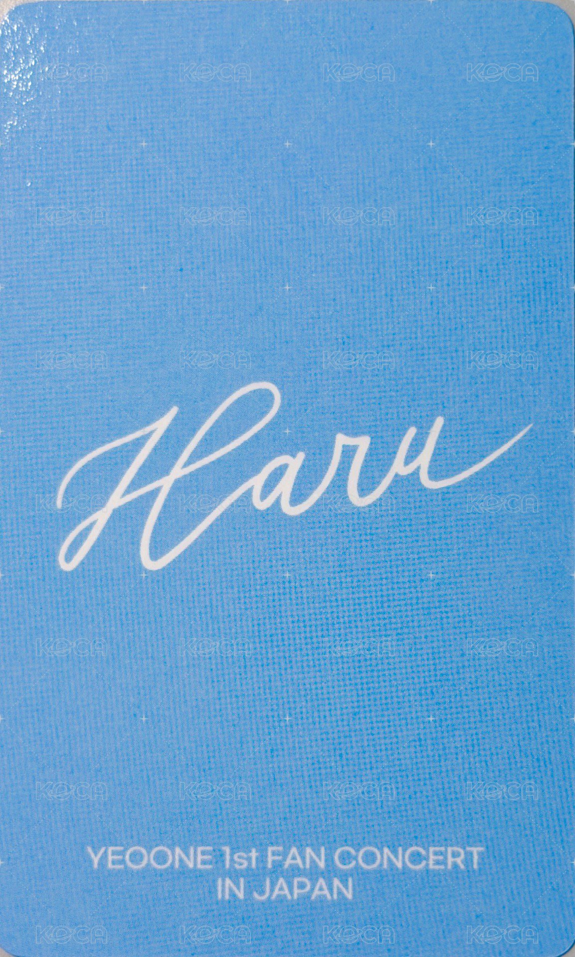 YEOONE 1st FAN CONCERT IN JAPAN : HARU (春) Random card  Back