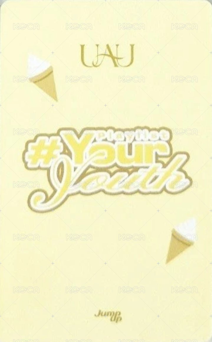 迷你二輯 ju 2.0 Fansign card 冰淇淋 ver. Back