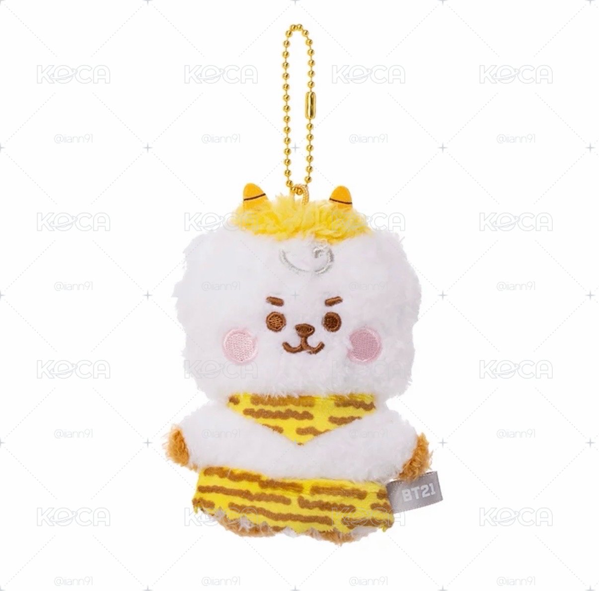 BT21 little friends 小鬼系列 吊鏈娃 RJ SHOOKY