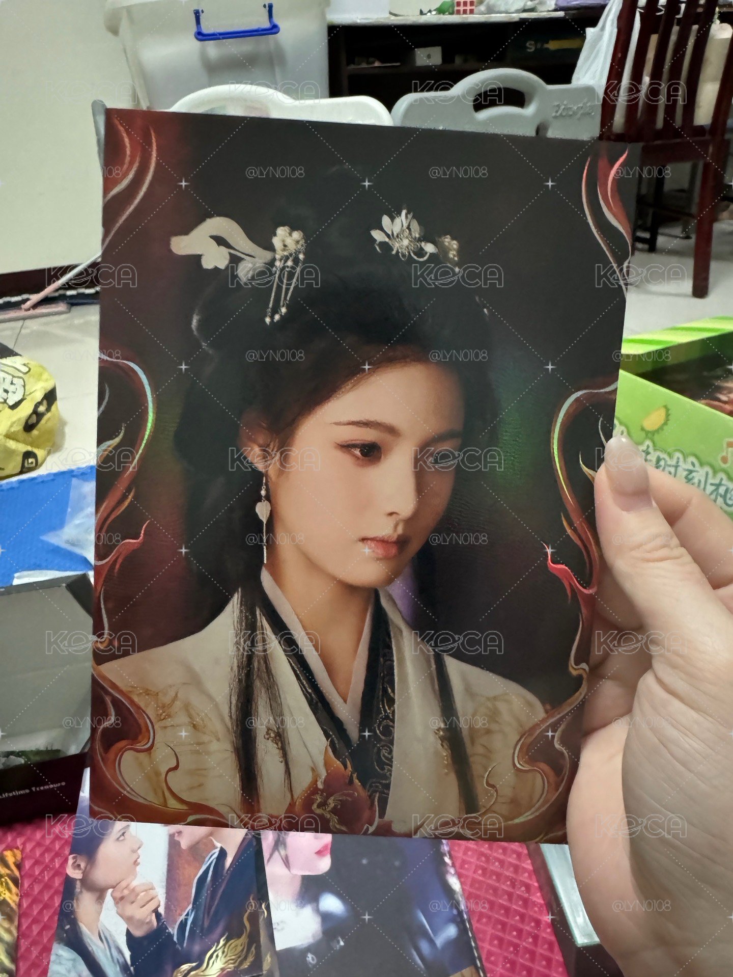 雀骨 明信片 色紙