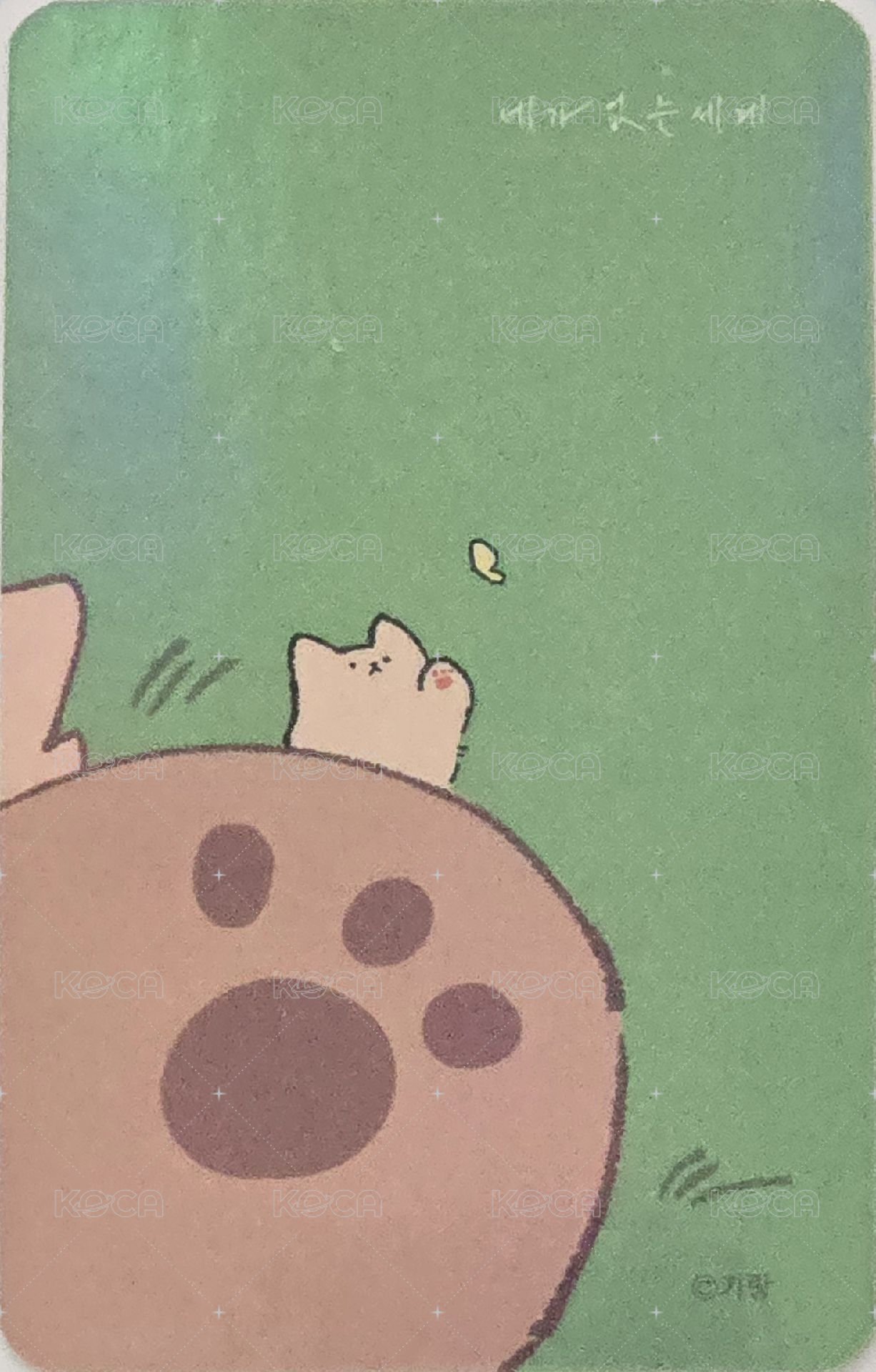 Webtoon shop no.4 金簽 Random card  Back