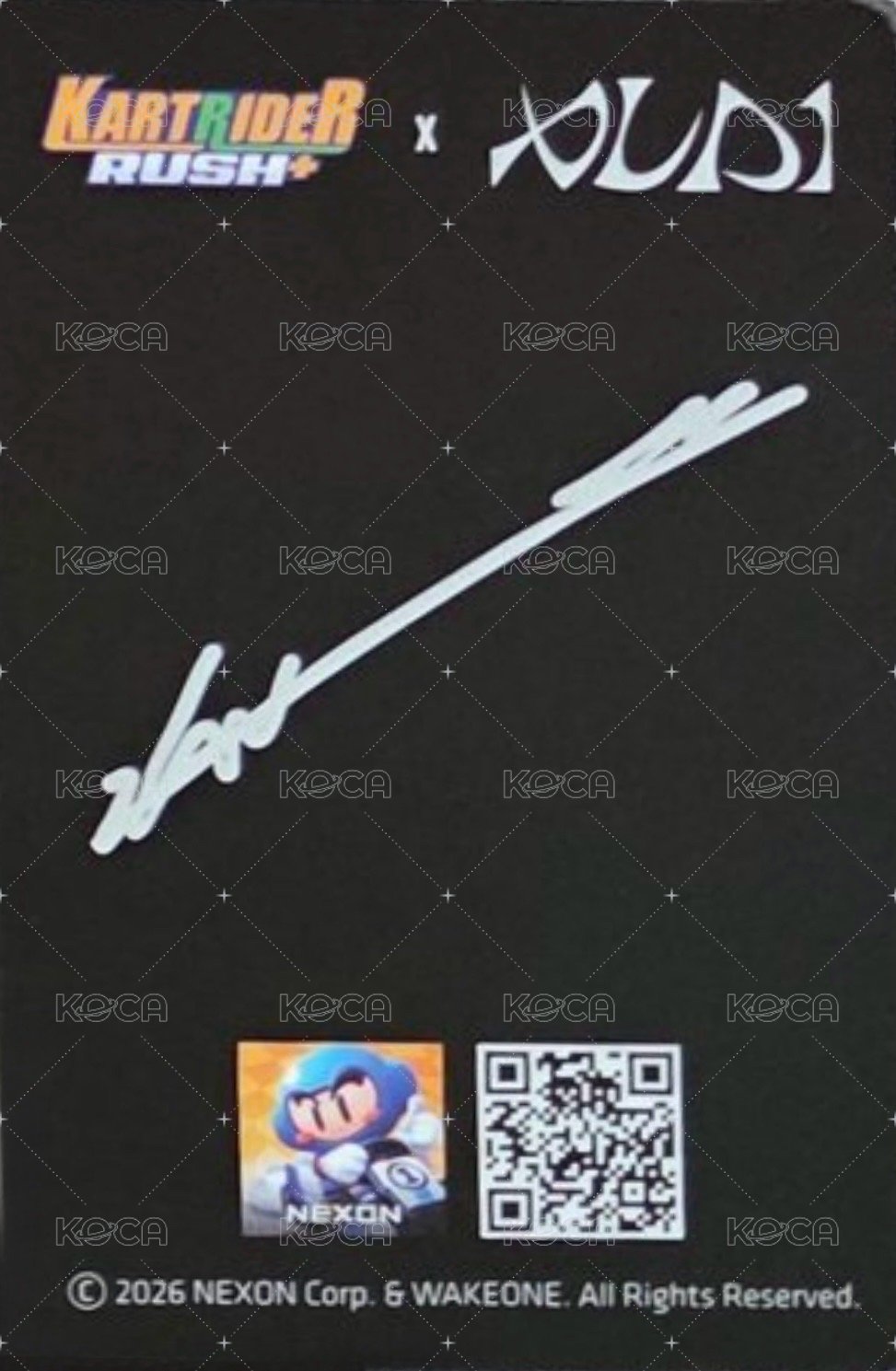 KARTRIDER RUSH+ Endorsement card  Back