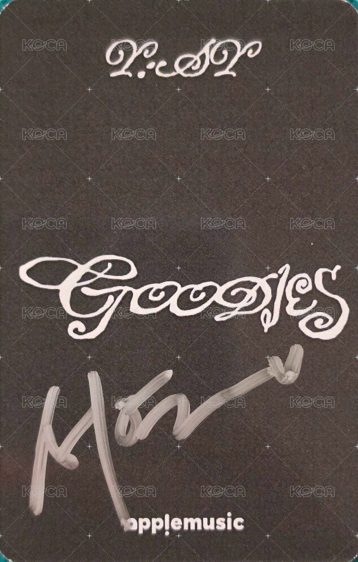 GOODIES am 線下 Autograph card  Back