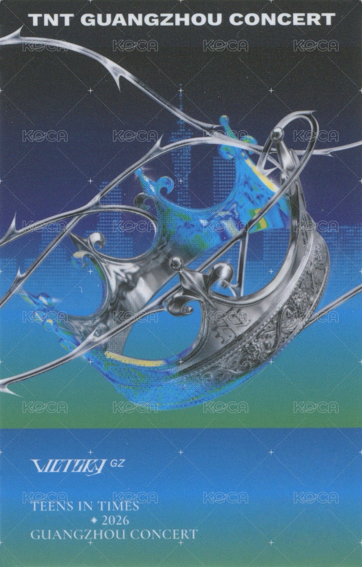 廣州加冠 Merch card 12分隊卡 Back