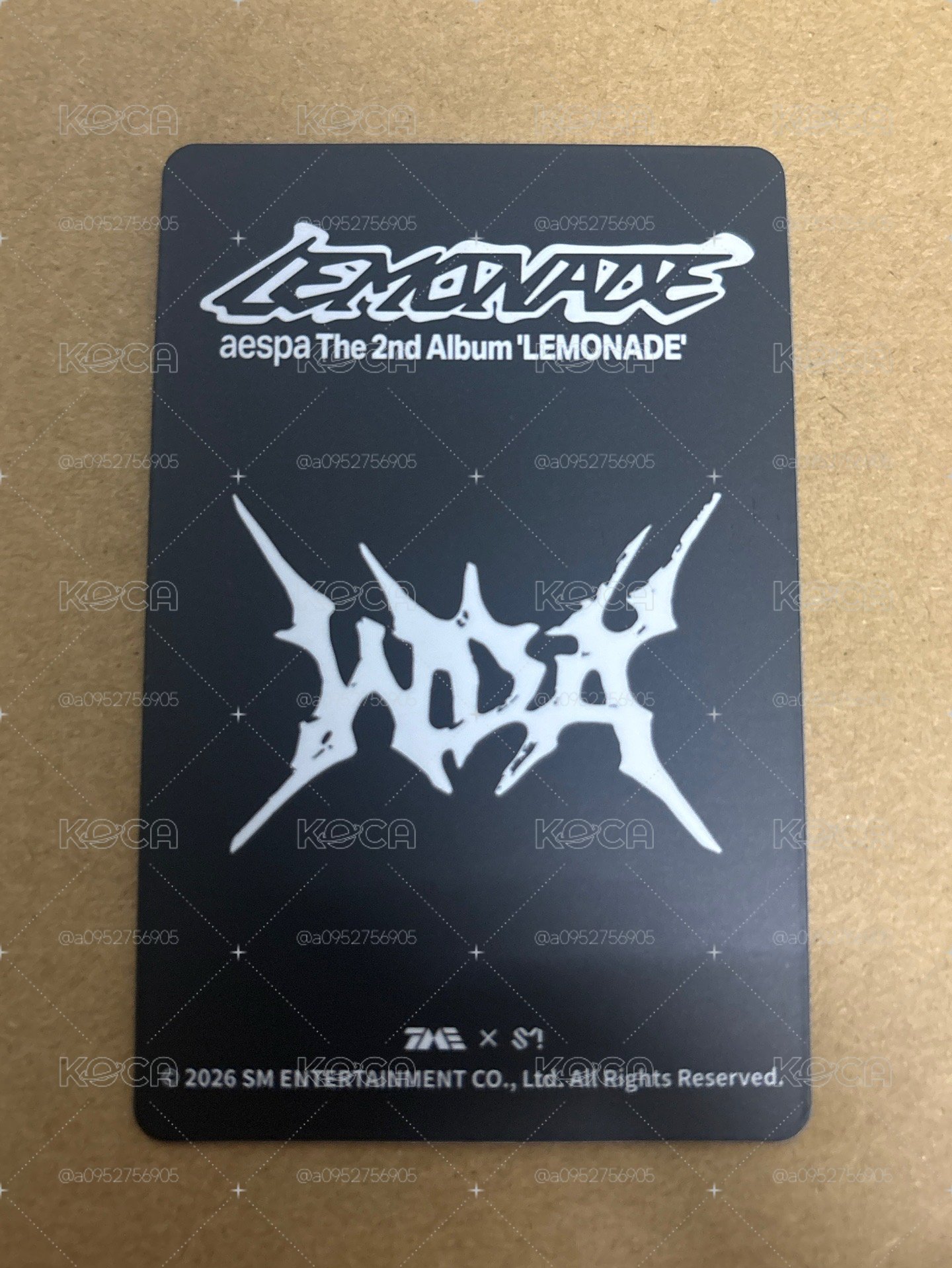 （未撕膜）LEMONADE QQ音樂 碎卡限定 光柵卡 星光卡 