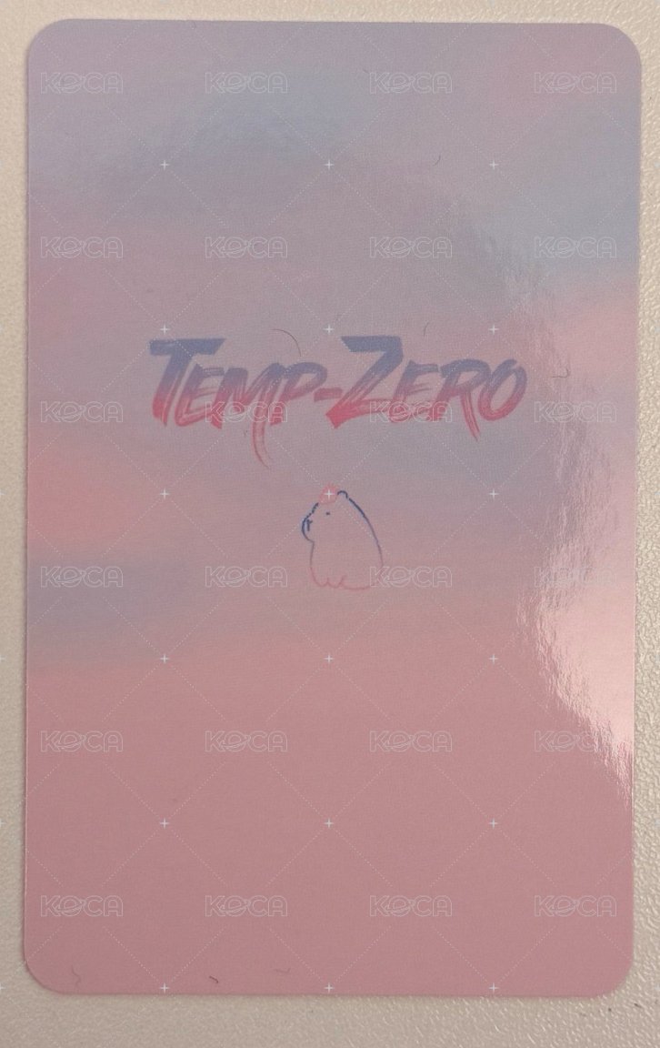 TEMP-ZERO代言 Endorsement card  Back