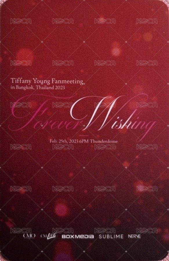 Forever Wishing Entry card / venue-limited card  Back