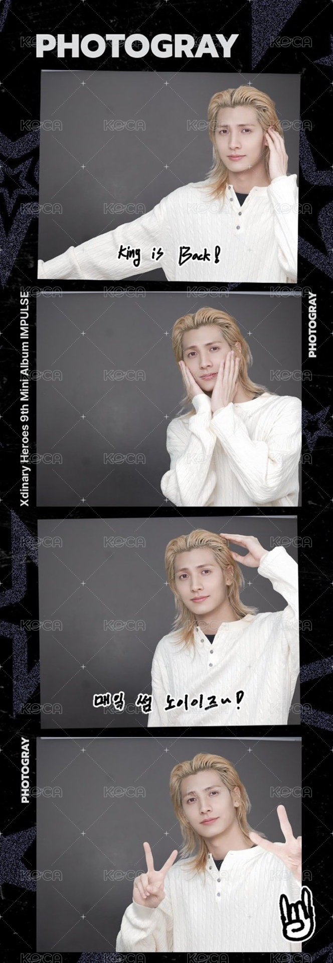 迷九 PHOTOGRAY Photo booth strip (Life4Cuts)  Back