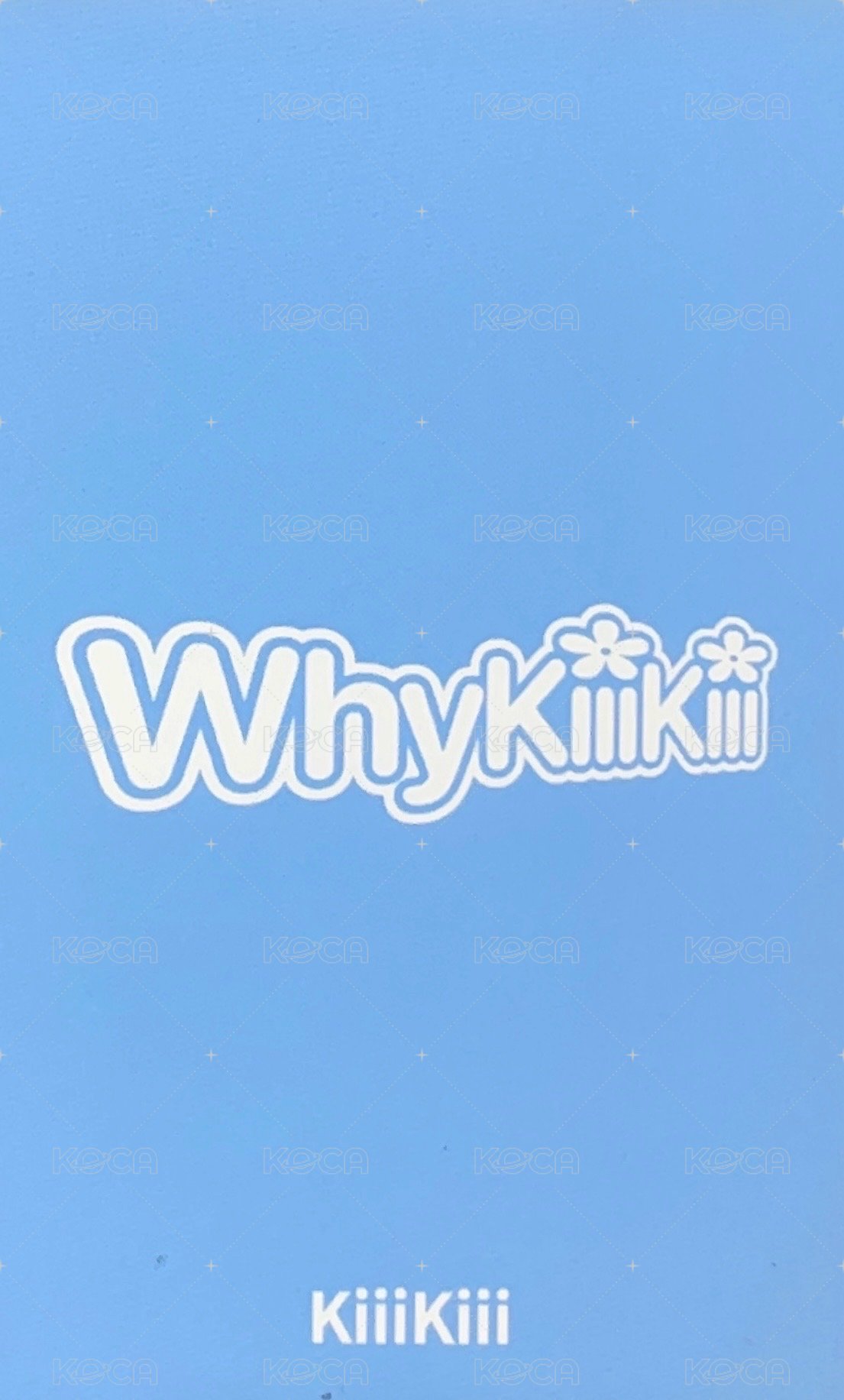 WhyKiiiKiii 打歌卡 2.0 背面