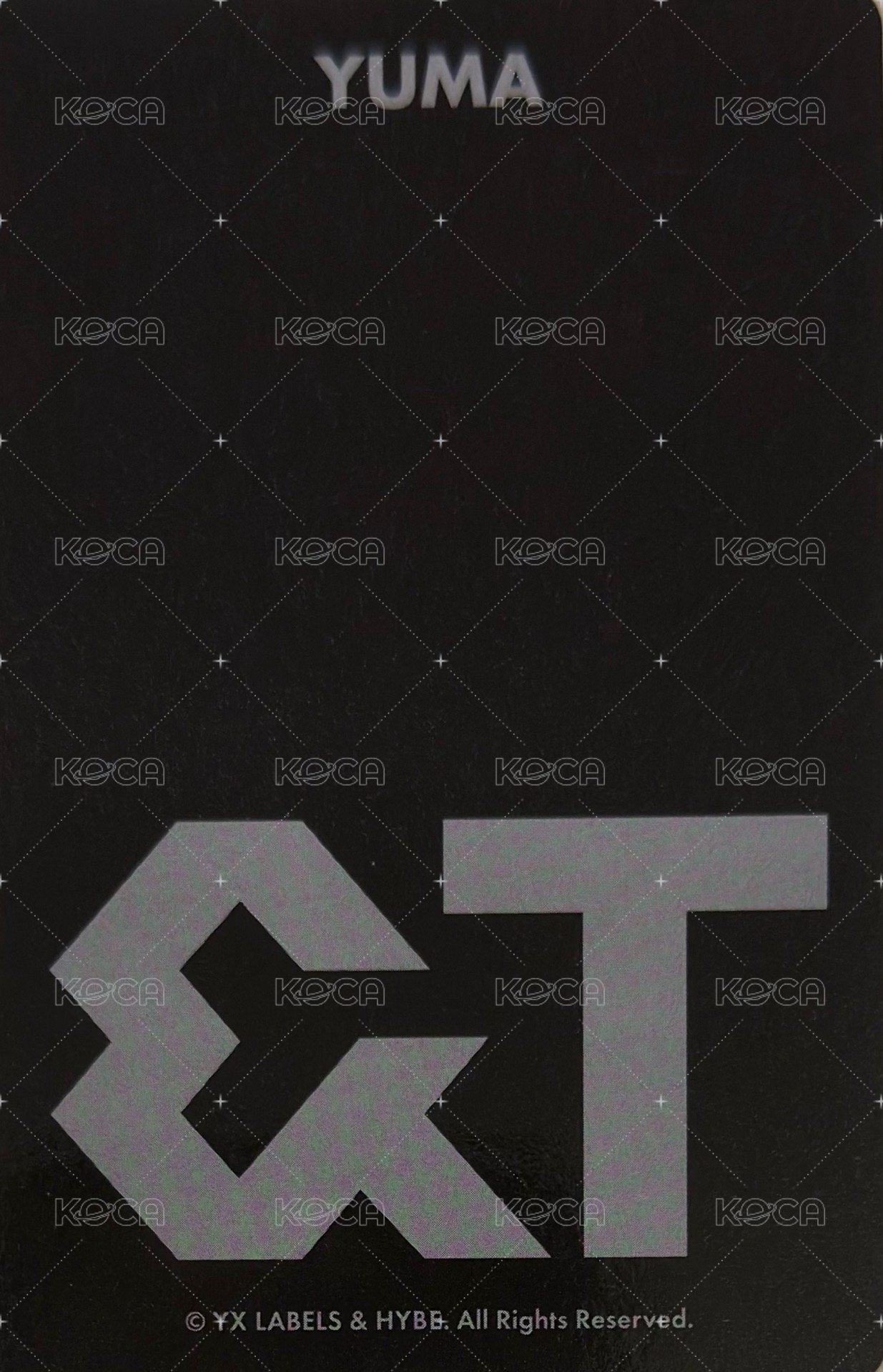 LOGO MERCH 二代手燈卡 Merch card  Back
