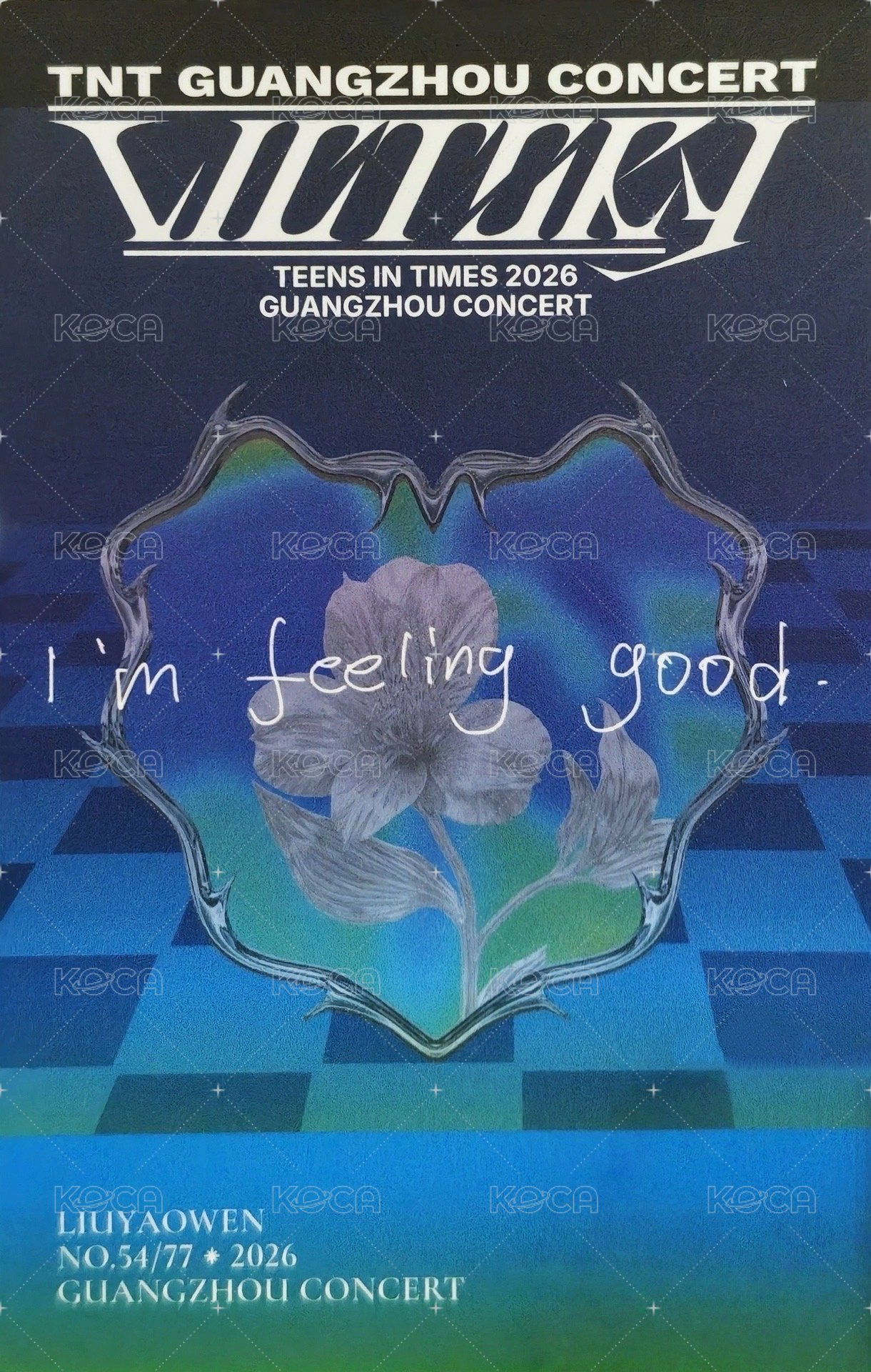 廣州加冠 Merch card  Back