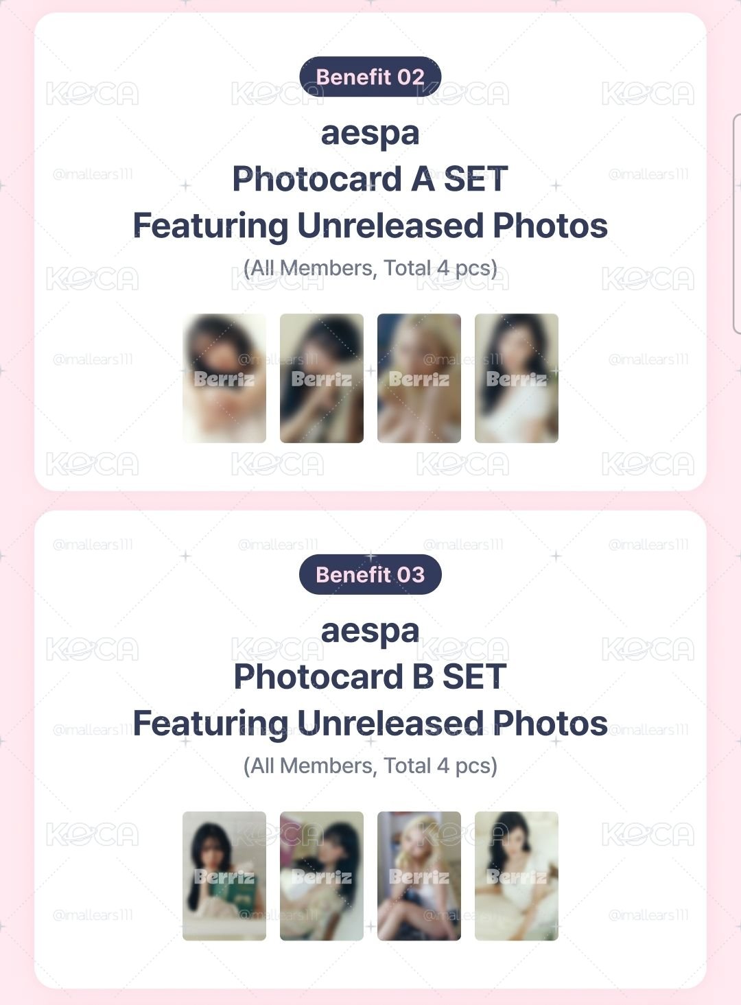 拆售✨️ aespa 2027 年曆固配 + SM通路特典 柚吉寧 KARINA GISELLE NINGNING