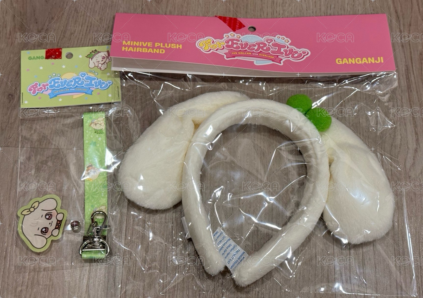 Gangangi狗耳髮箍+手機吊飾