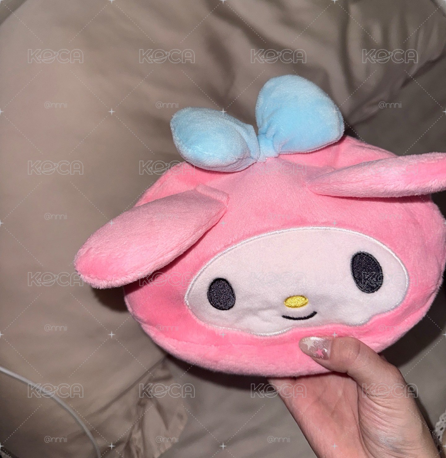 Sanrio 三麗鷗 絨毛造型雙面化妝包