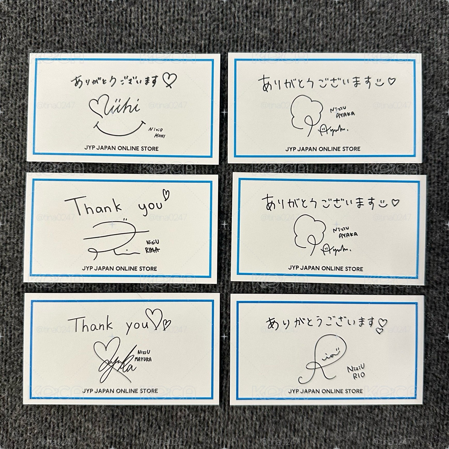 JYP JAPAN 線上感謝卡