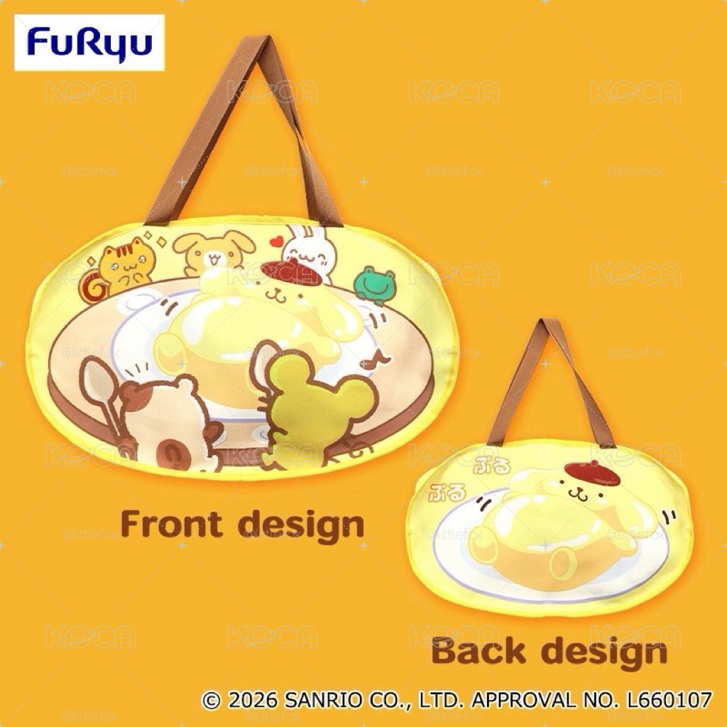 【小狐狸】三麗鷗 布丁狗 布丁小隊 歡樂派對 托特包 大袋子 Furyu景品