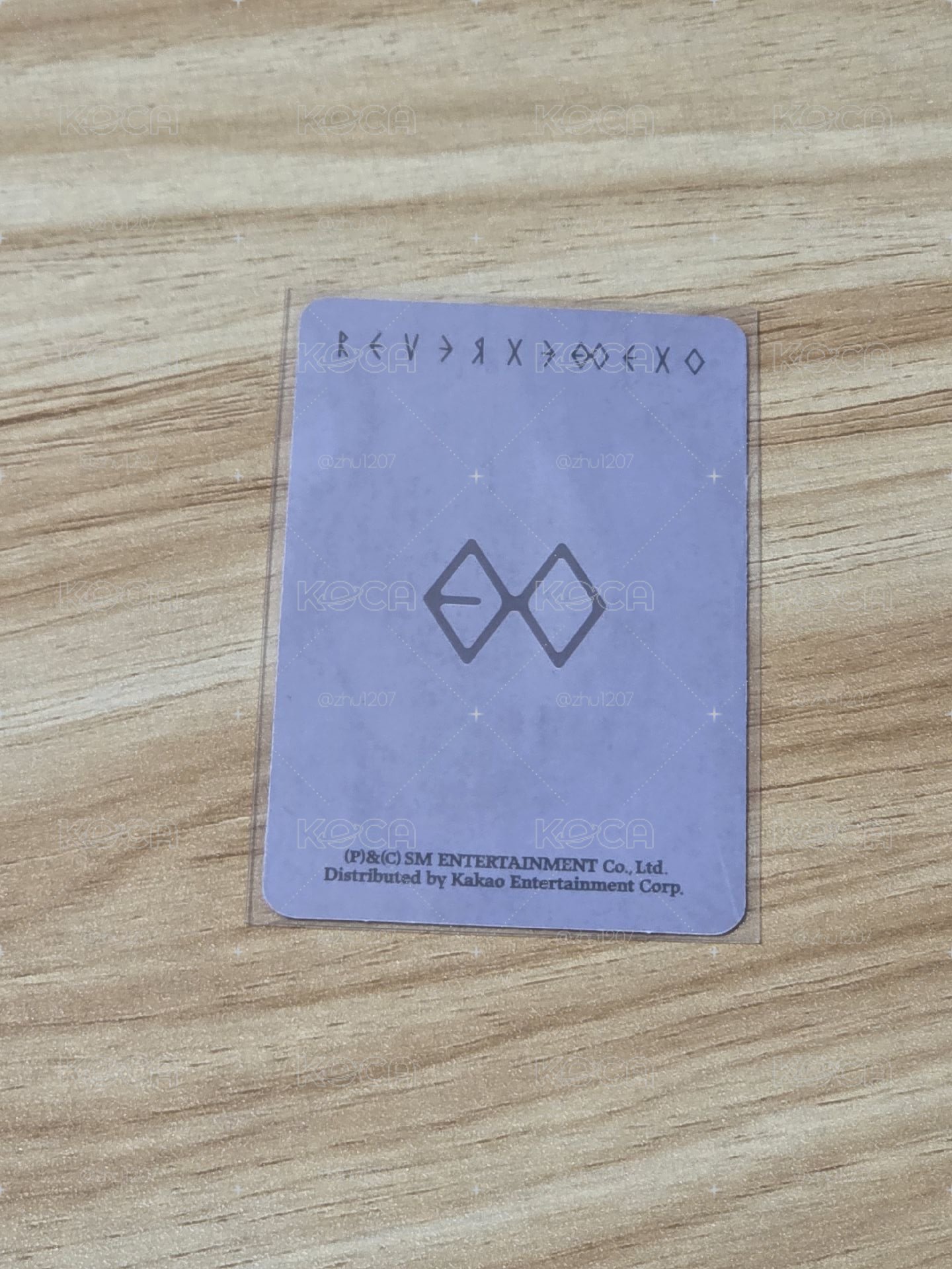 敬秀、俊勉 EXO Reverxe PB版 專輯卡