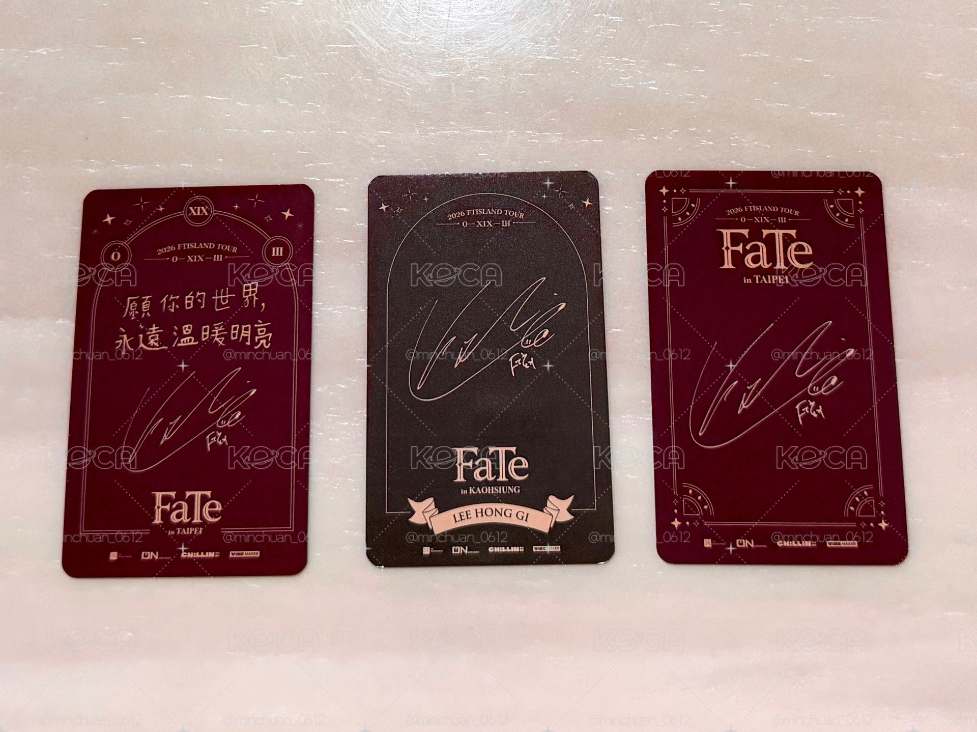 FTISLAND 2026 Fate 台北高雄入場卡