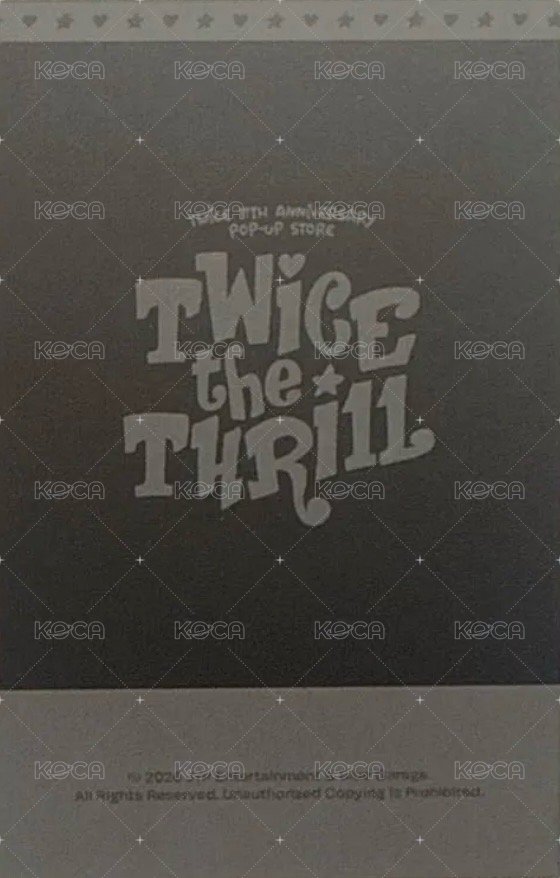 ll週年快閃 Merch card 鐵盒卡 Back