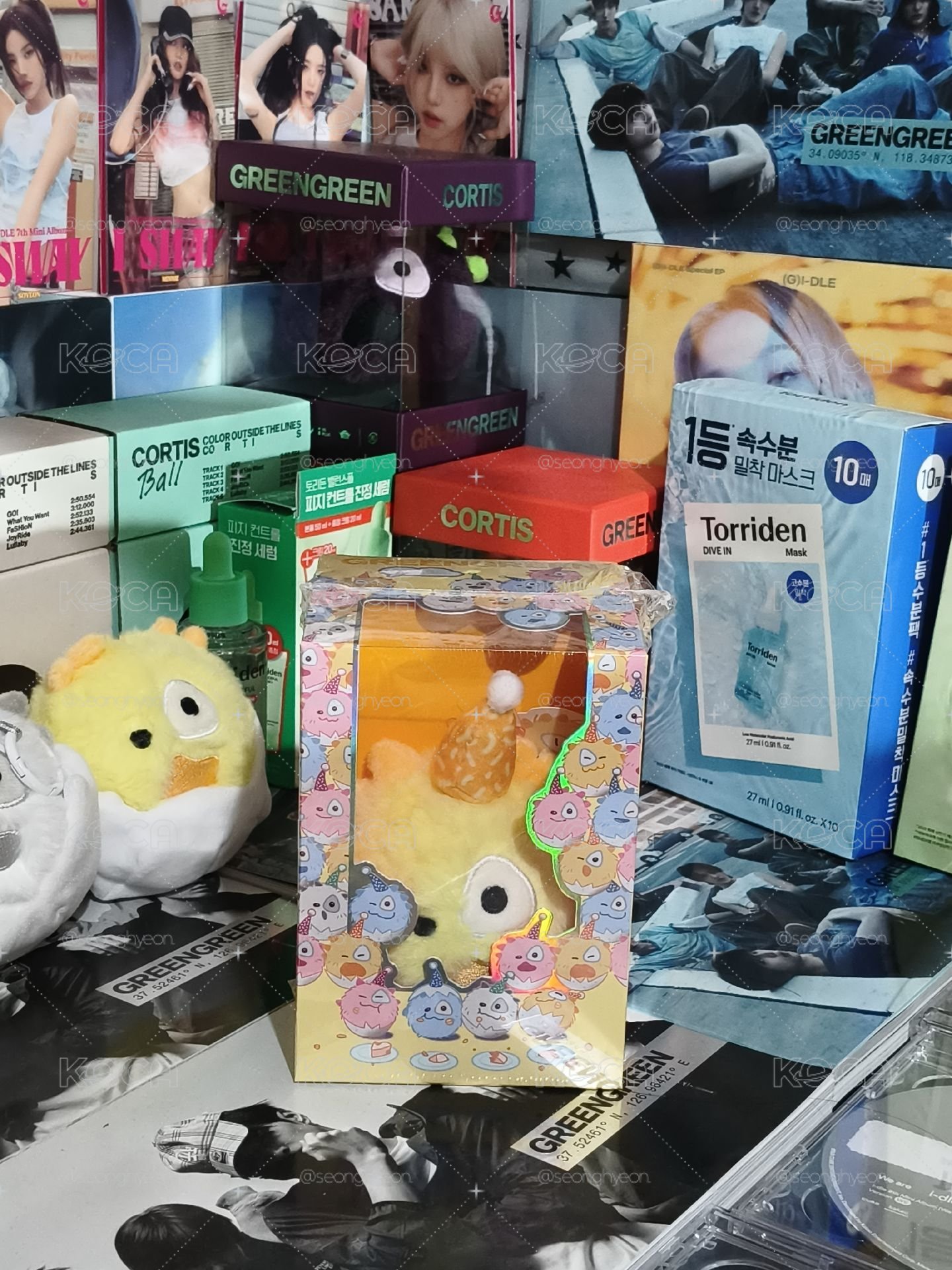 全新未拆 生日黄球专 直拍/绑