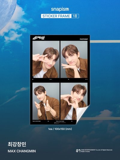 MAX CHANGMIN X photoism X sanpism 人生四格卡 代印 1組兩張