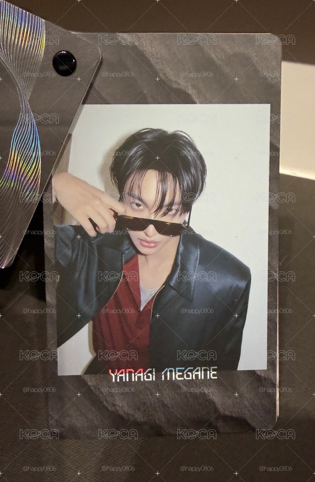ATEEZ X YANAGIMEGANE 代言眼鏡小卡