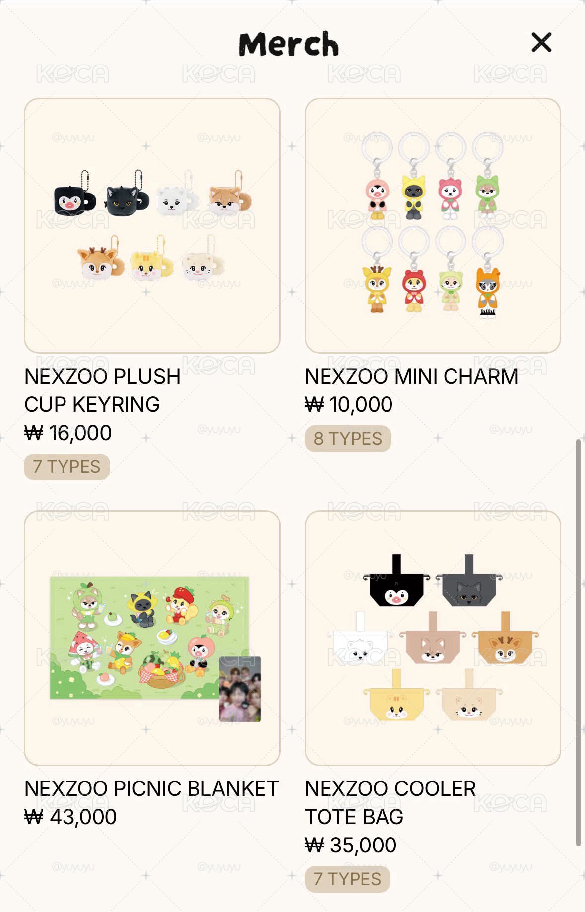 NEXZOO 水果快閃周邊