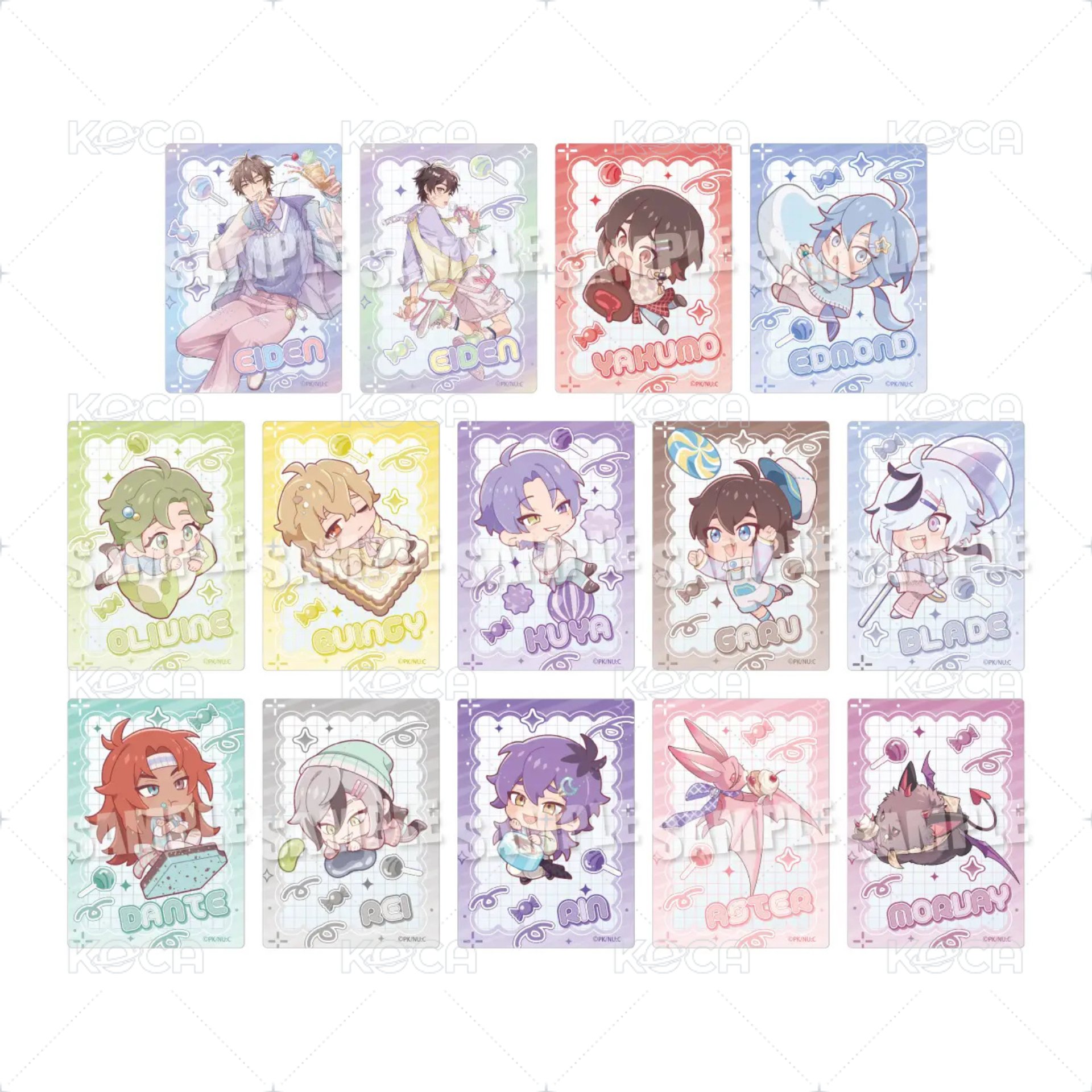 AGF糖果 Clear card 《糖果ver.》 Back