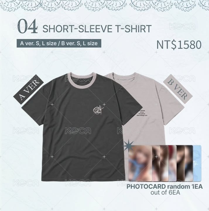 短T（備注SIZE-S、L與A、B款