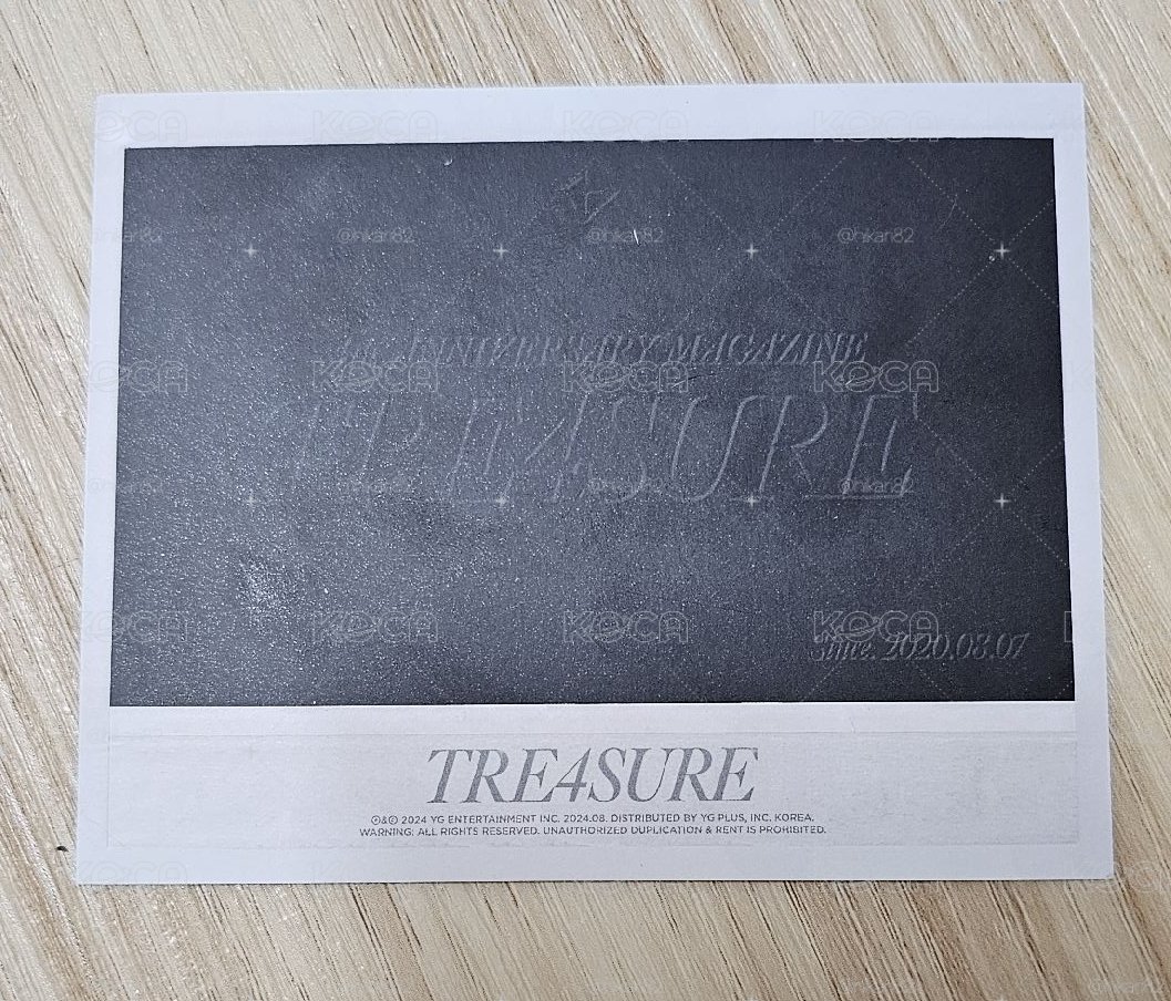 TREASURE 4th ANNIVERSARY MAGAZINE PARK JEONGWOO 🐺