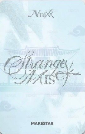 Strange Muse ms 5.0 Fansign card 景福宮MIXX Back