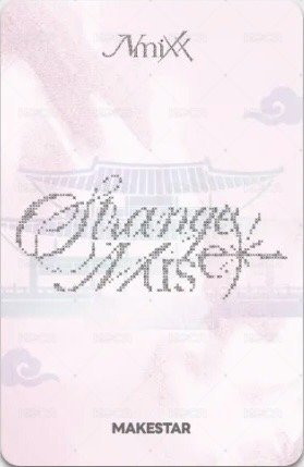 Strange Muse ms 5.0 Fansign card 景福宮MIXX 雙人 Back