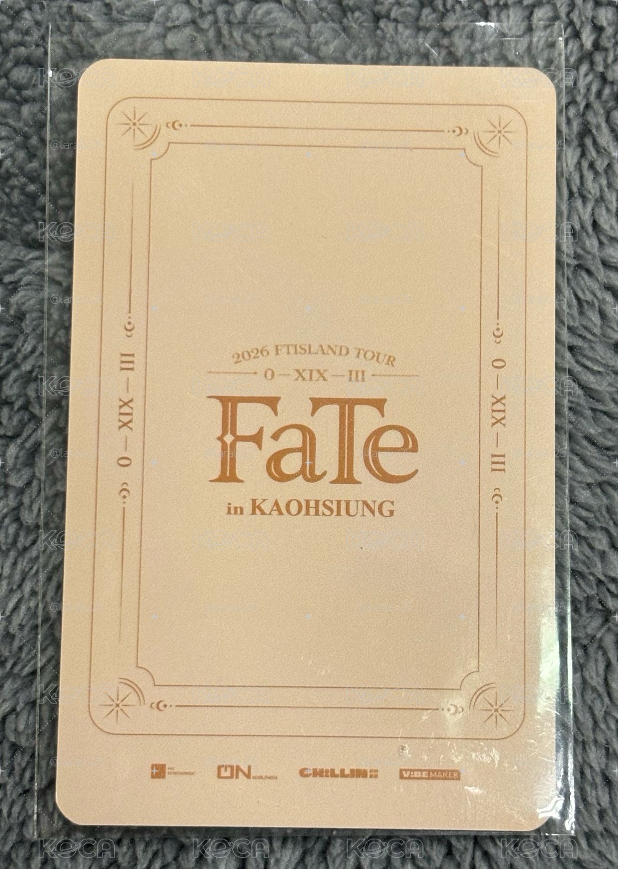 FaTe 高雄場方巾 周邊卡