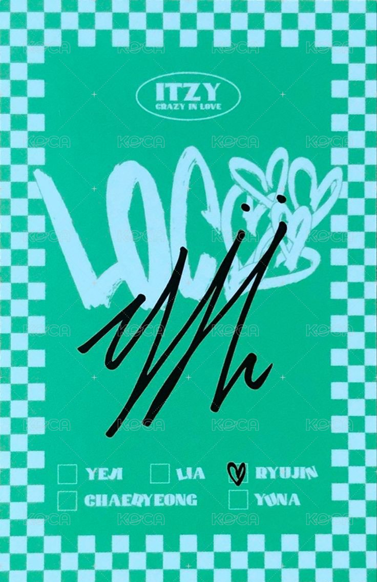 CRAZY IN LOVE 專輯卡  背面