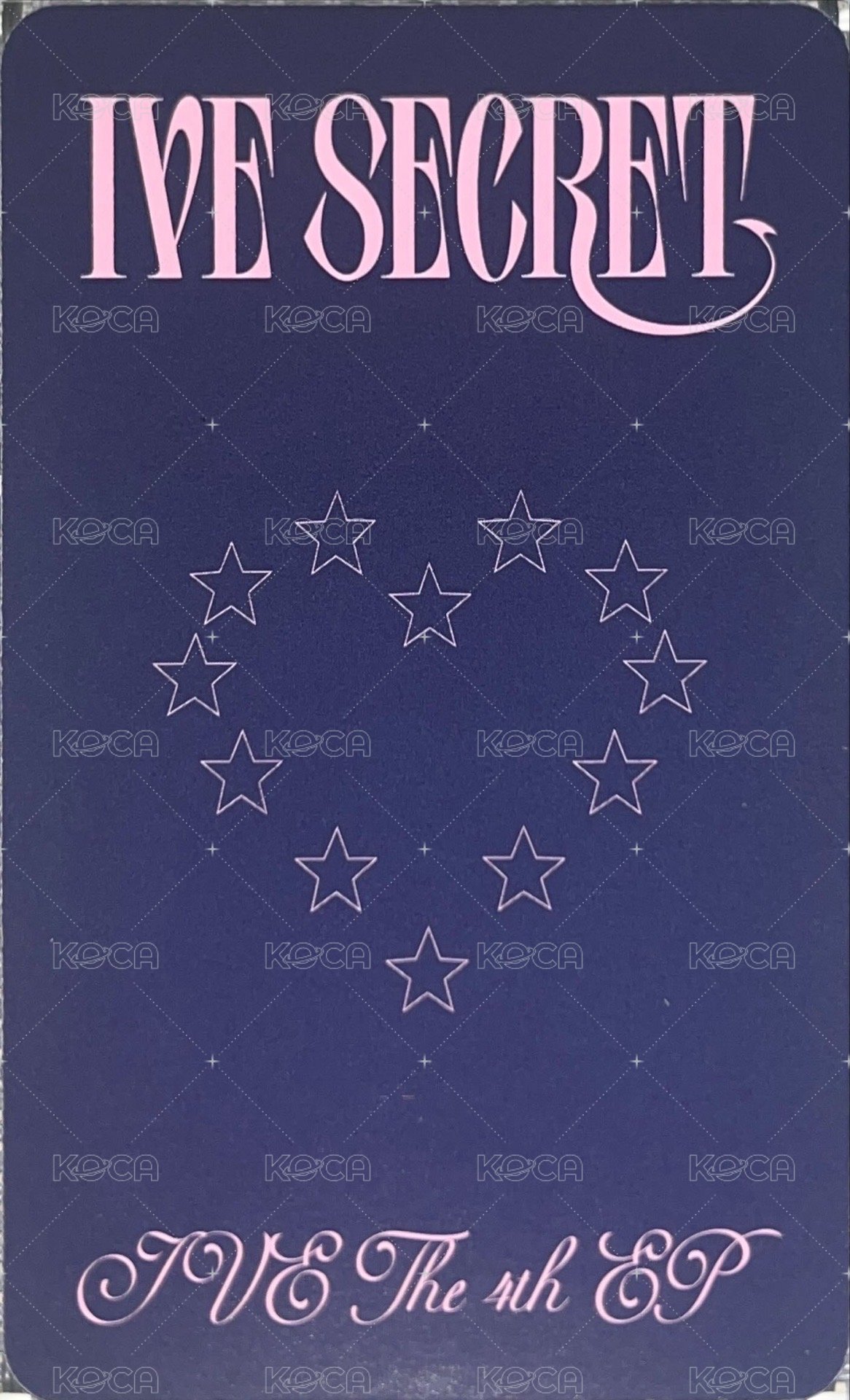 IVE SECRET 專輯卡 DIGIPACK ver. 背面