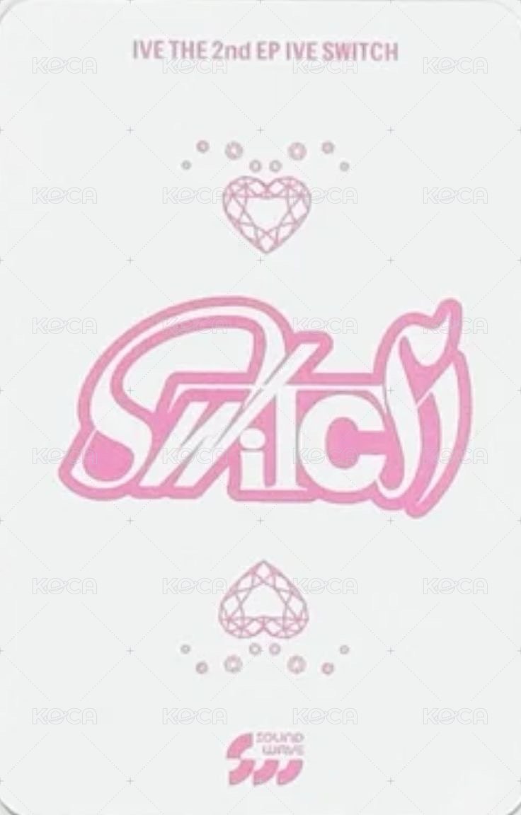 IVE SWITCH sw 簽售卡 8.0馬尼拉簽售 背面