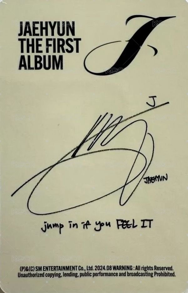 J 專輯卡 Money clip ver. 背面