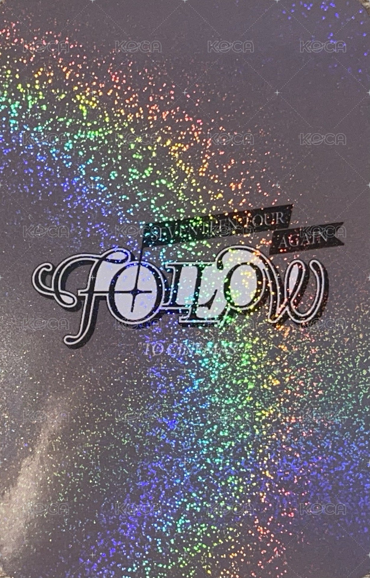 FOLLOW AGAIN 電影卡  背面