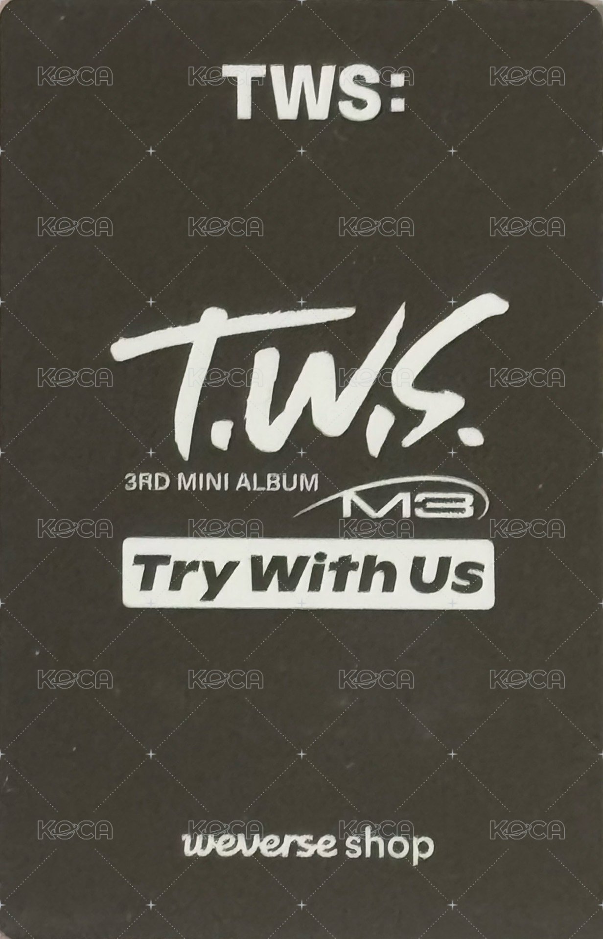 TRY WITH US wvs SC 直播卡  背面