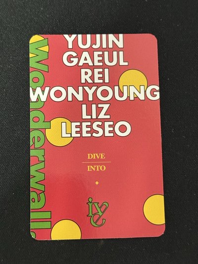 聖誕秋Gaeul 簽售卡 Eleven