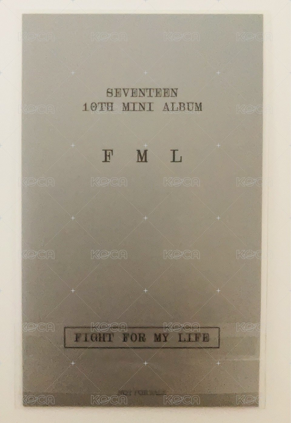 MINI10 環球 PB ver 特典卡  背面