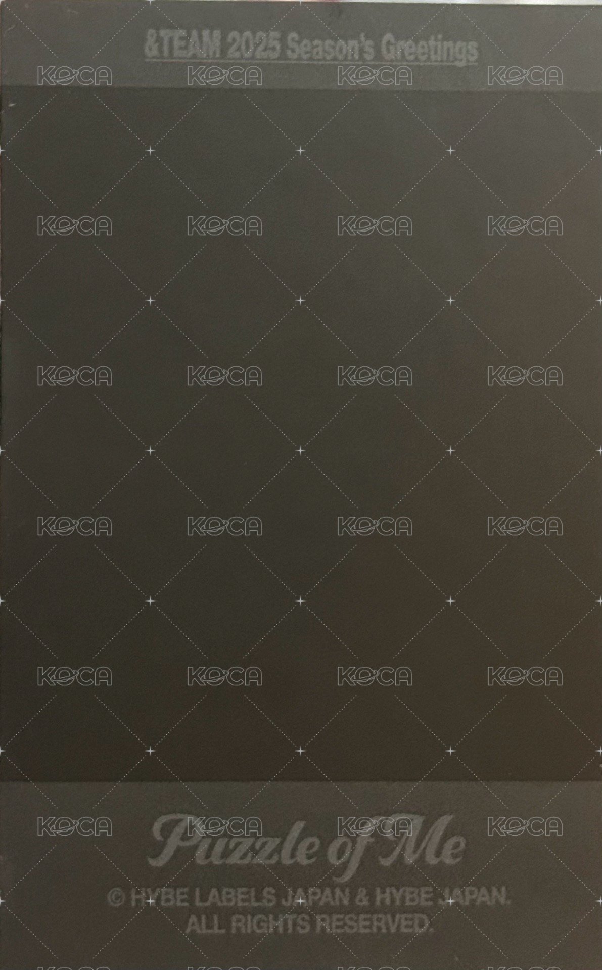 2025年曆 年曆卡 雙人拍立得 EJ&Maki 背面