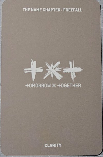 正三 專輯卡 Clarity版A