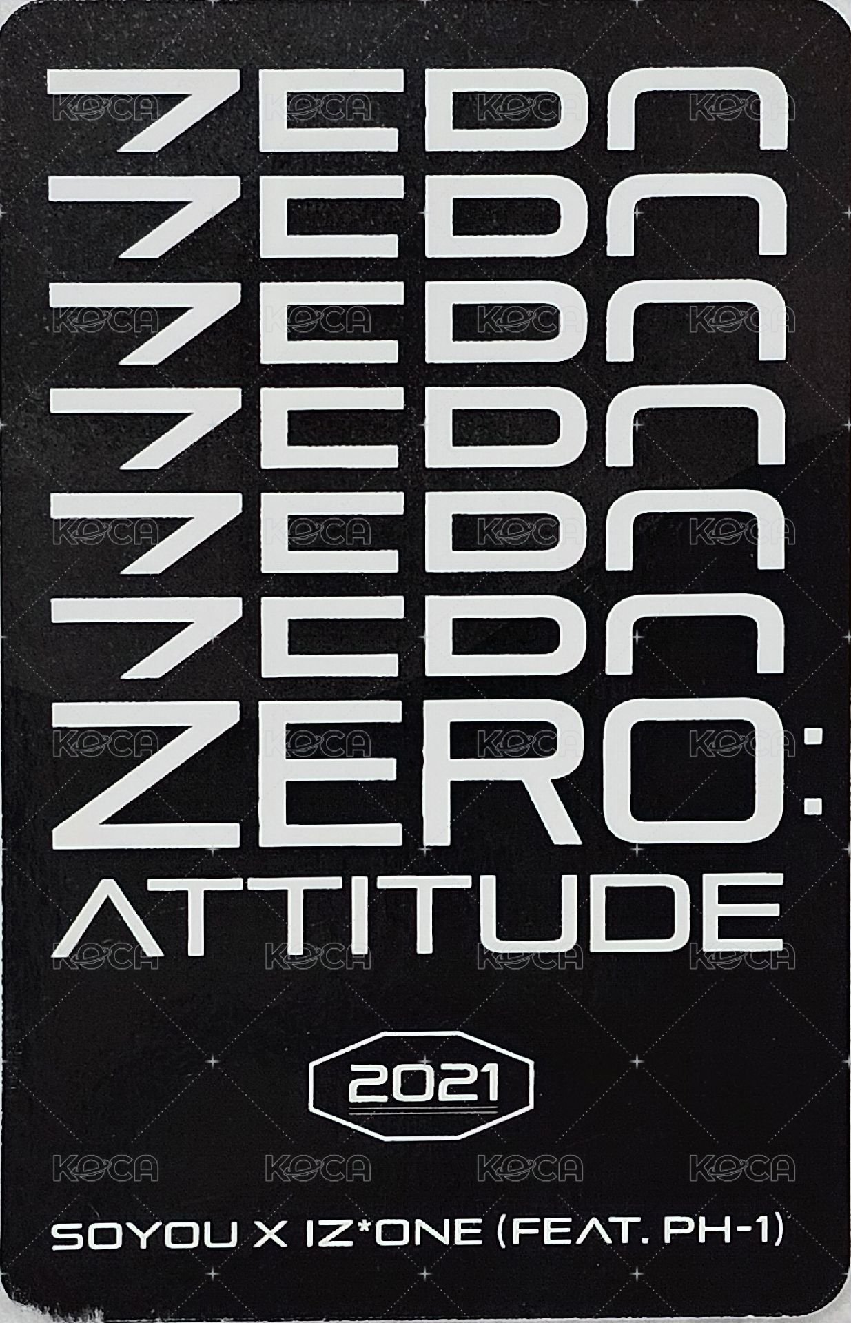 IZ*ONE X PEPSI 代言卡  背面