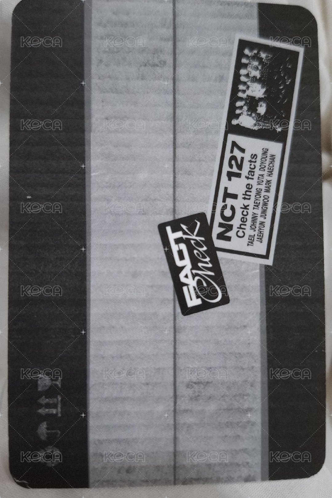 Fact Check 專輯卡 QR Ver.官拍 背面